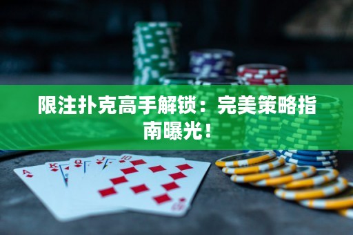 限注撲克高手解鎖：完美策略指南曝光！